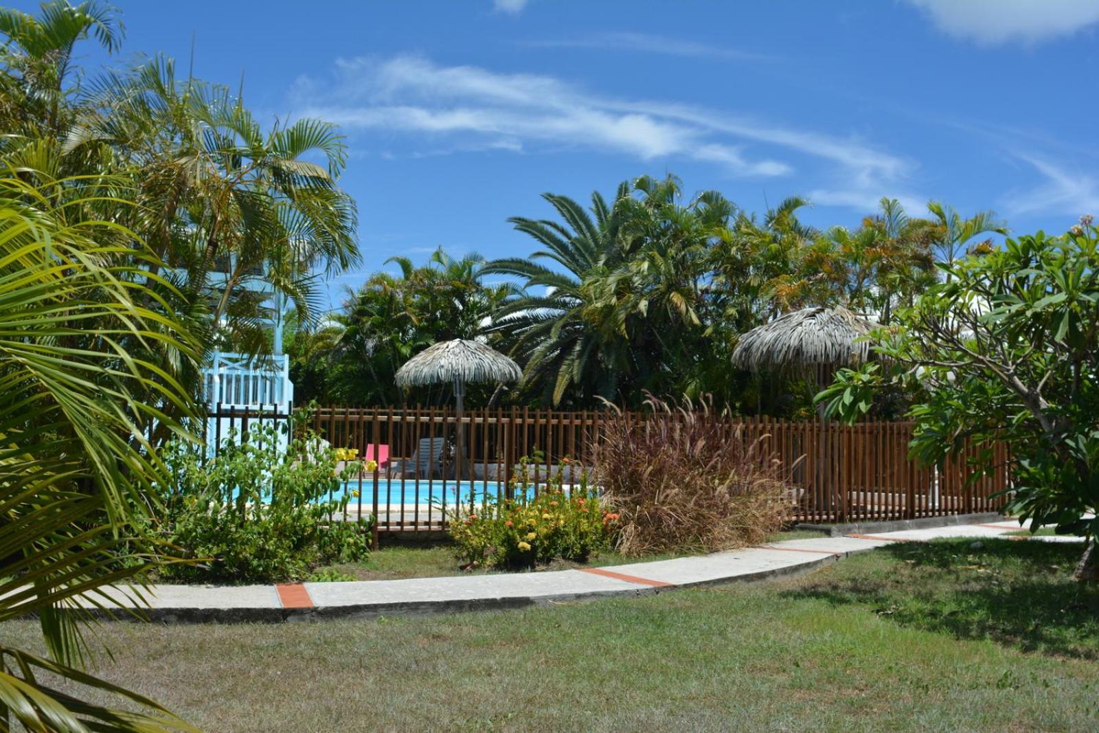סן-פרנסואה Bungalow La Papaye Bleue Residence Acces Piscine & Plage מראה חיצוני תמונה